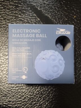 Crane Light Blue Electronic Vibrating Self-Massage Ball